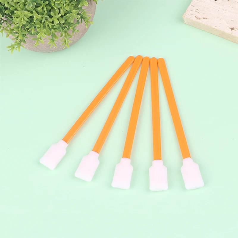 50Pcs/Pack Dust-Free Swab Double-Layer Sponge Wiping Stick For Print Head Clean Swab Stick Sponge Foam Tipped Clean Swab Stick