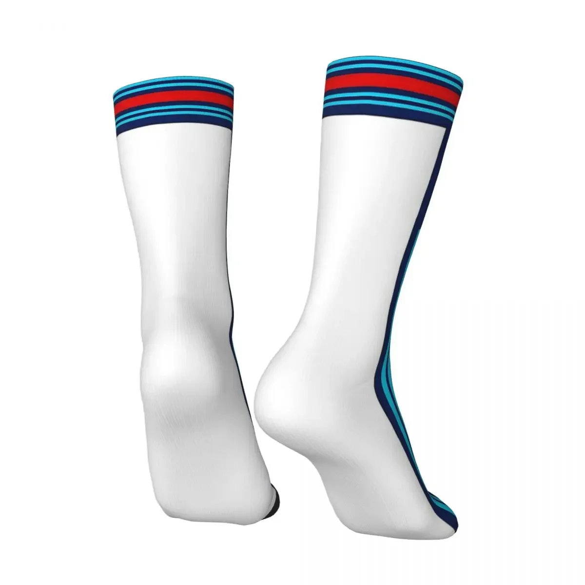 Calcetines de carreras de coches Martini Livery para hombre y mujer, medias de ciclismo, regalo, novedad, primavera, verano, Otoño e Invierno