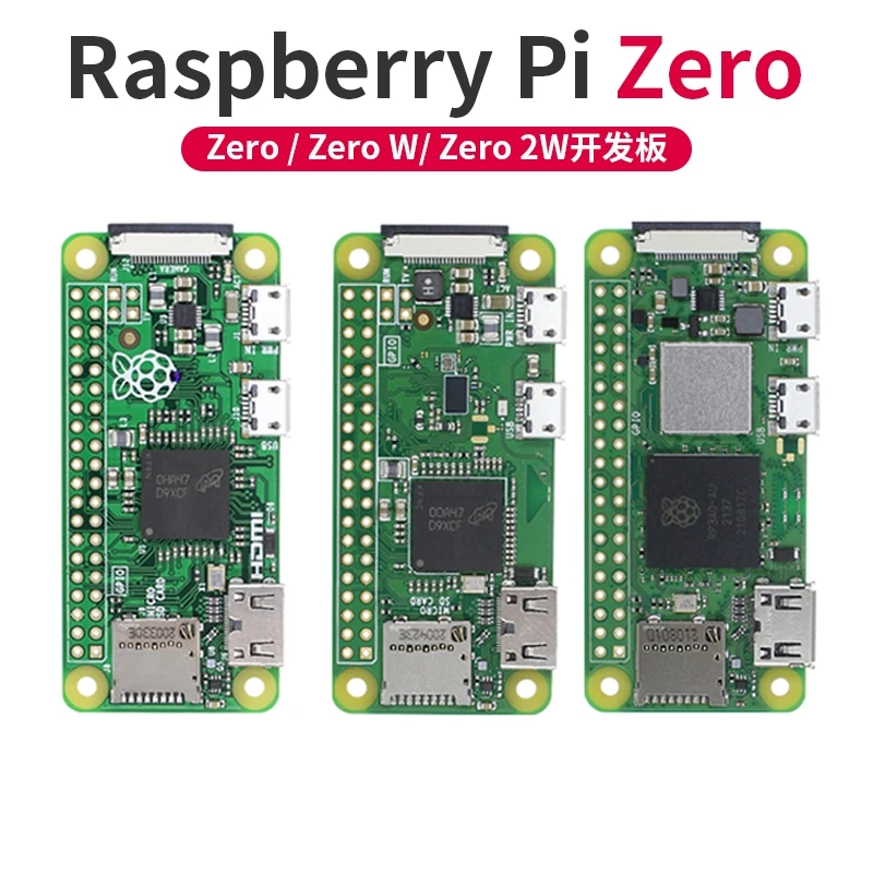 Raspberry Pi Zero / Zero W / Zero 2W Type Optie Ontwikkelingsbord Enkele chip C++/Python Programmering Inleidende controller