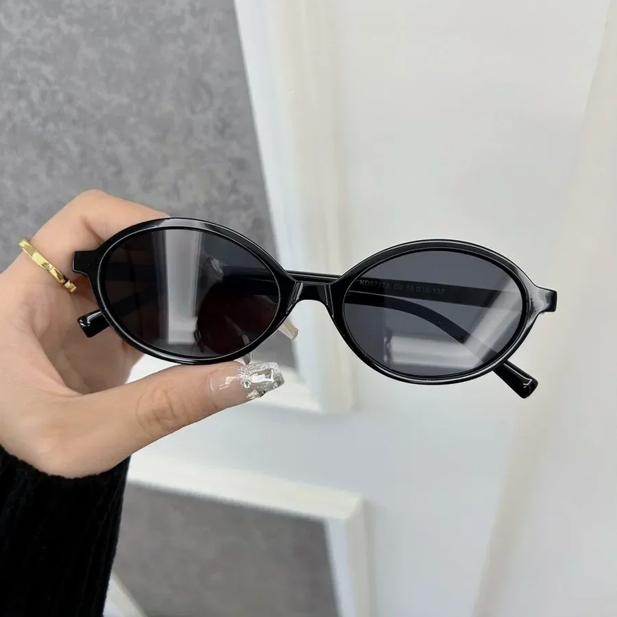 Designer Brand Oval Sunglasses Women Men Lovely Small Frame Sun Glasses Female Mirror Colors Cute Fashion