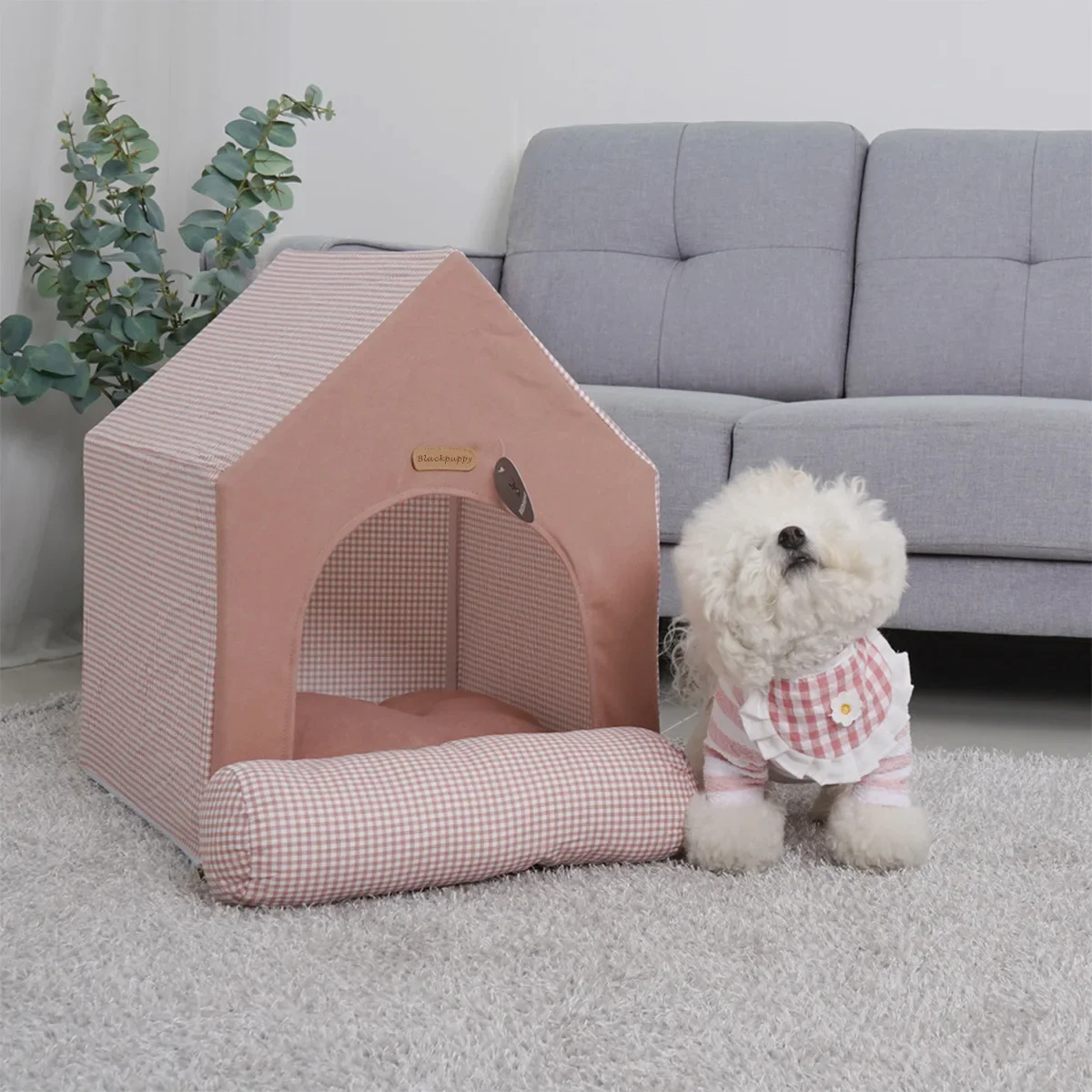 

Pet Luxury Princess Deluxe House for Teddy Bear Schnauzer Dogs Cats Puppy Kitten Indoor Fluffy Warm Cozy Kennel Pet House Tent