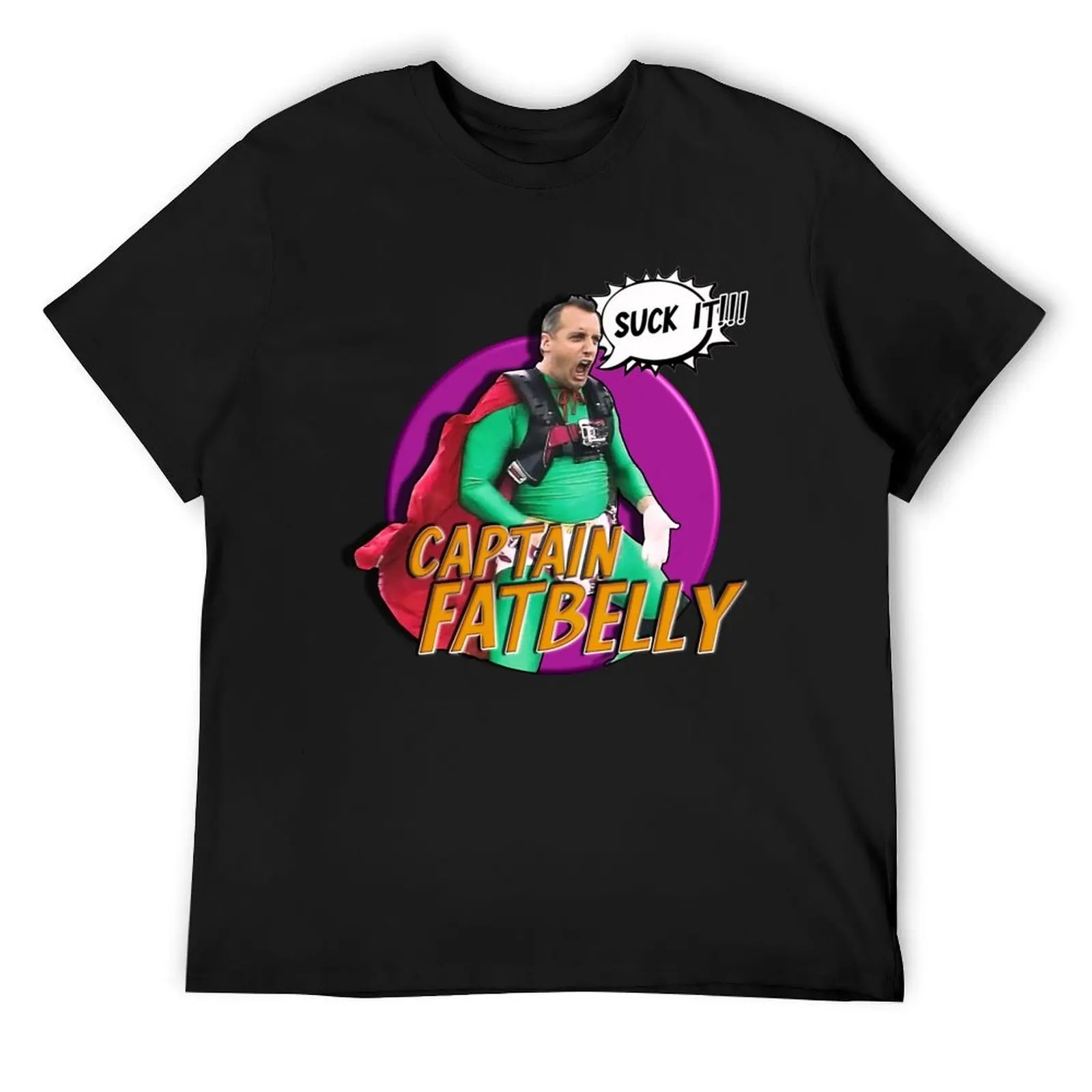 Impractical Jokers Captain Fatbelly Joe Gatto T-Shirt graphic tee shirt man clothes black t shirts for men