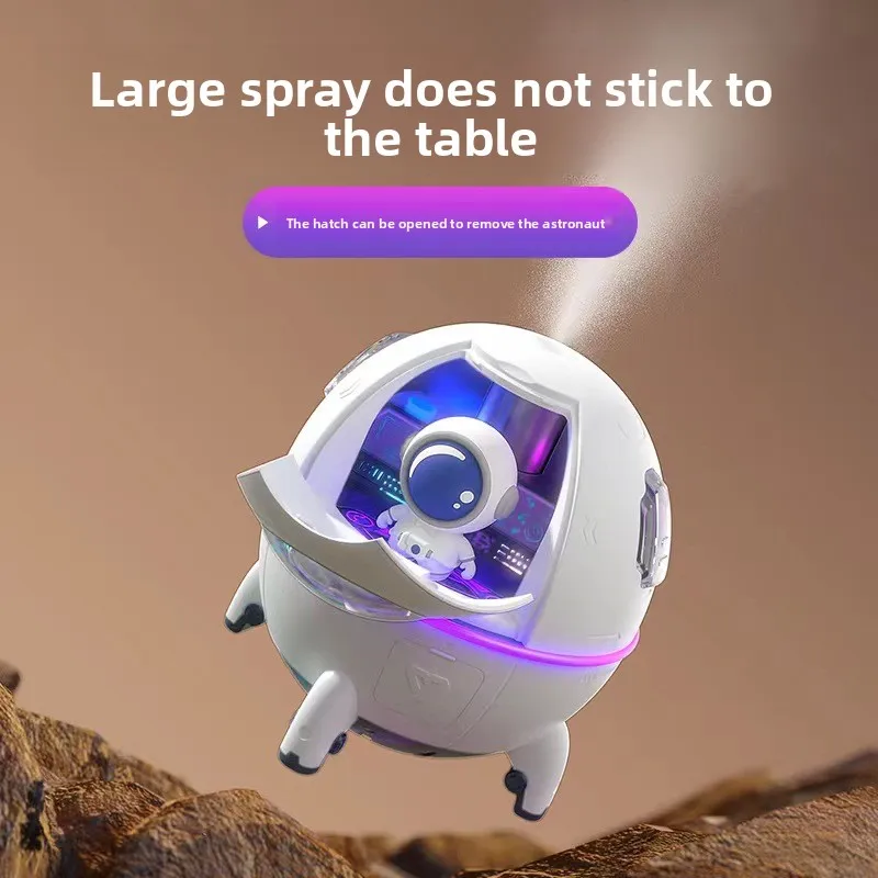 

USB Ultrasonic Space Capsule Humidifier Desktop Mini Large Mist for Home Office