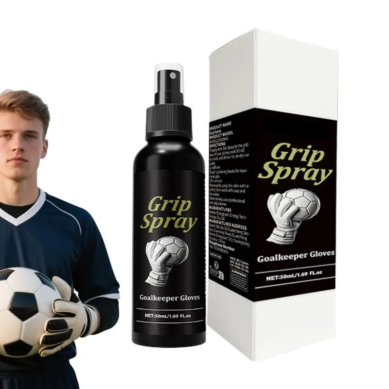 

Goalie Glove Grip Spray 50ml Football Gloves Grip Enhancer Non-slip Long-Lasting Multifunctional Training Equipment Supplies For