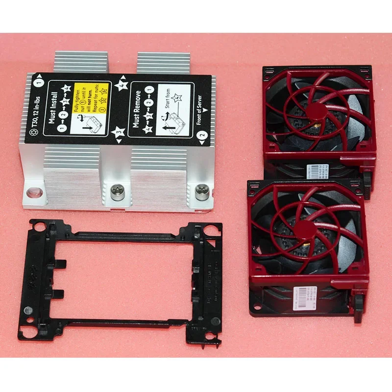 New FOR HP DL380 DL380p G10 CPU Kit, Heatsink 875070 -001 & 2 Fans 870931 -001, Cage