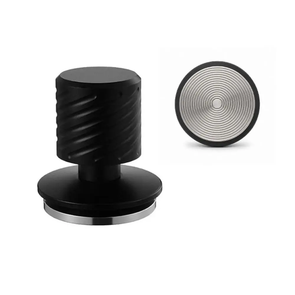 58mm 53mm 51mm Spring Loaded Coffee Tamper Stainless Steel Ripple Base Espresso Tamper Constant Pressure Coffee Impact Tamper