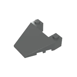 

Gobricks GDS-90341 Wedge Sloped 4 x 4 Taper, with Stud Notches compatible with lego 93348 Building Blocks Technical