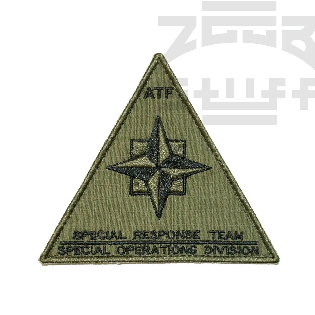 ATF SRT Alcohol and Firearms Emergency Response Team RG Color Series Nylon Fastening Badge view 5
