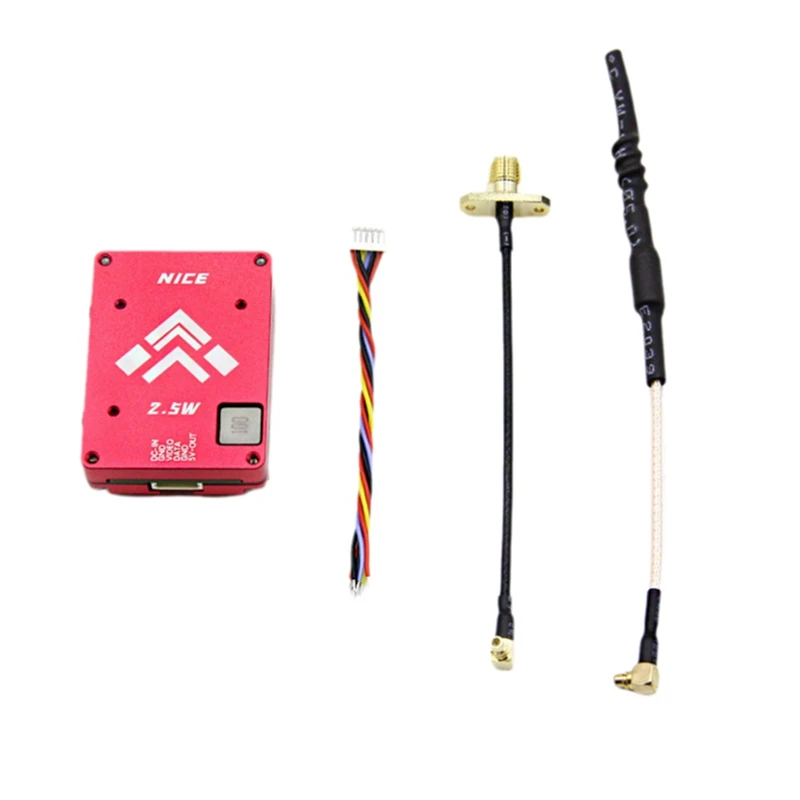 

5.8G 2.5W VTX 64CH 2500Mmw FPV Video Transmitter PAL/NTSC For FPV Long Range Racing Drone For FPV RC Drone