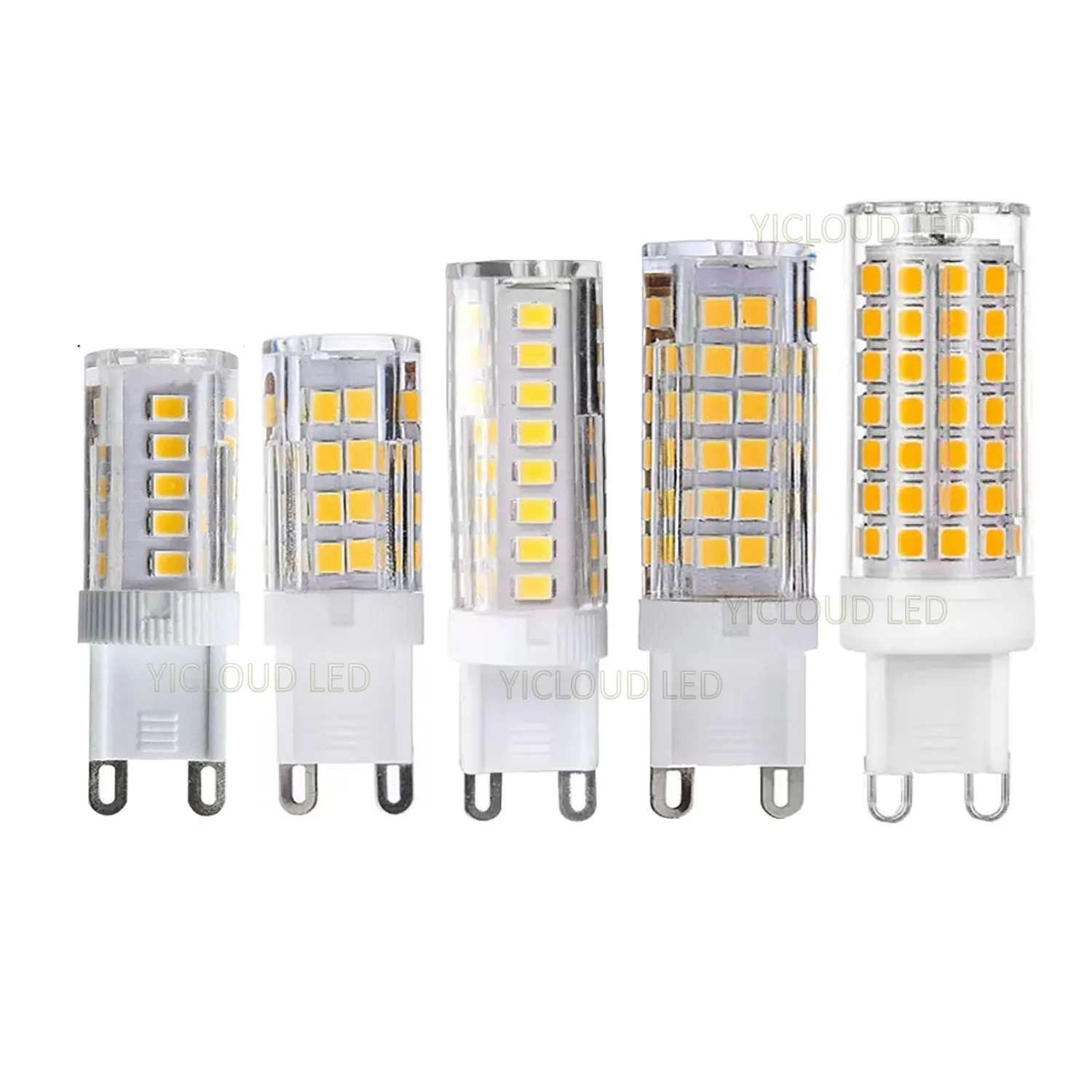10Pcs G9 LED Light 7W 9W 12W 15W 18W AC 220V 230V G9 LED Lamp LED Bulb SMD 2835 LED G9 Light Replace 30/40W Halogen Lamp Light