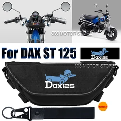 Honda dax st 125 için motosiklet aksesuarları alet çantası su geçirmez ve toz geçirmez uygun seyahat gidon çantası