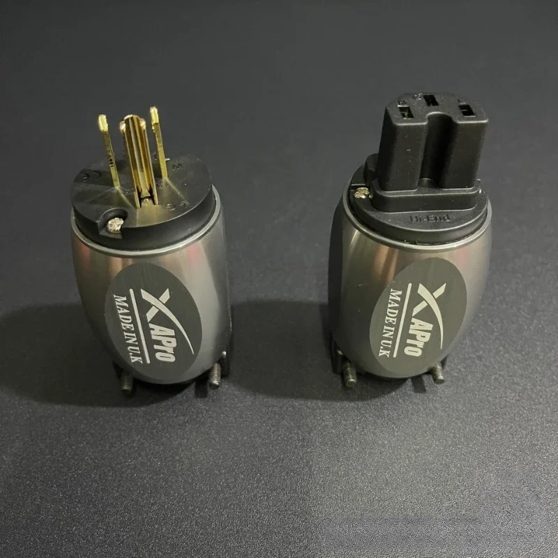 Câble d'alimentation Hifi mâle et femelle, coque en aluminium-196, cuivre rouge gelé, prise d'alimentation audio bricolage, plaqué or US