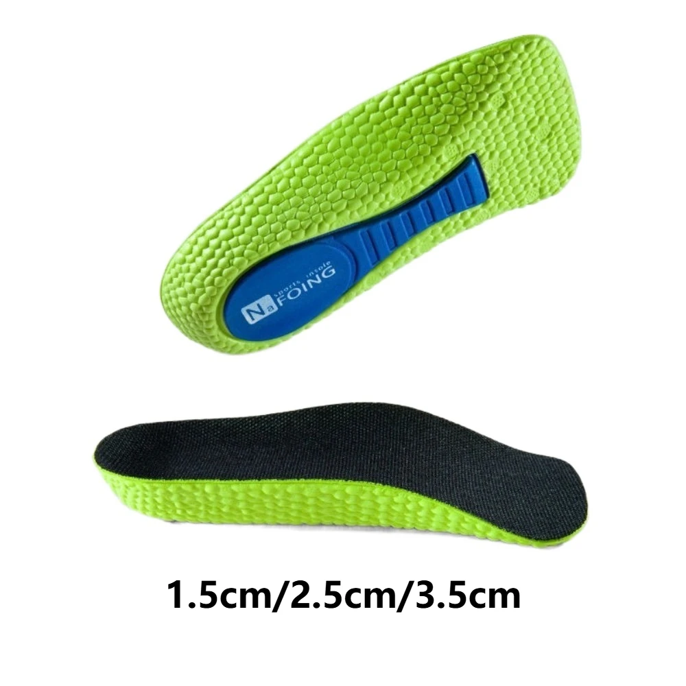 Memory Foam Height Increase Insoles Arch Support Invisible Orthopedic Insoles Flat Feet 1.5-3.5cm Heel Cushion