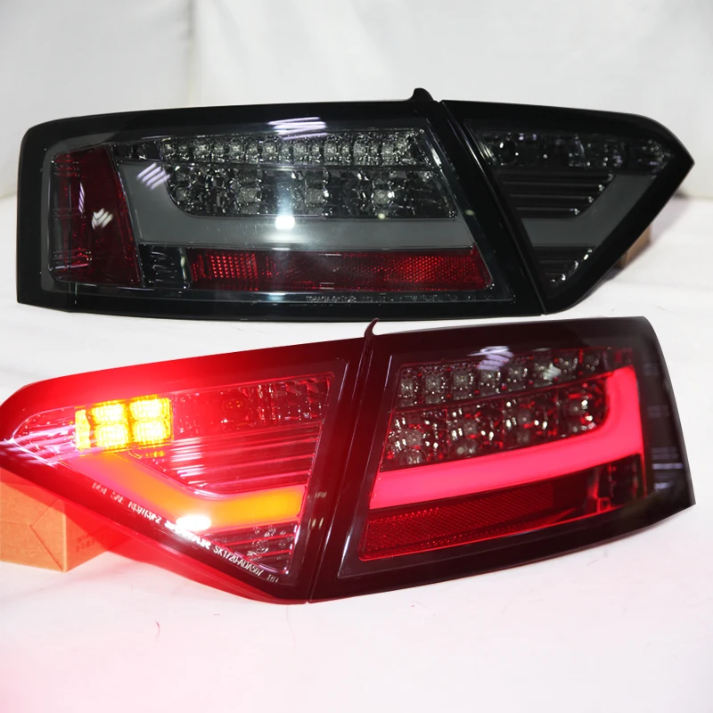 1 Pair LED Taillight Assembly For AUDI A5 2007 2008 2009 Rear Lamp Red Including Driving Brake Reverse Fog Direction Indicator