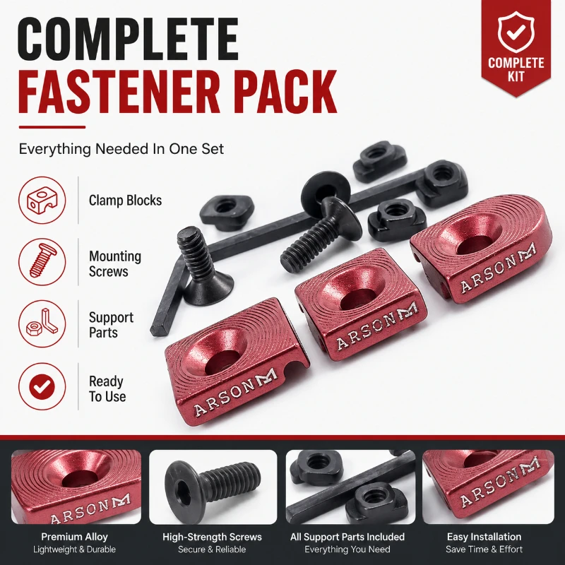 Multi-tone Machined Aluminum Cable Mount Block Complete Installation Kit Hobby Model Internal Wiring Refit Supply