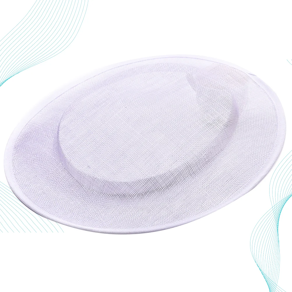 

Millinery Base Cocktail Hat Fascinator Dish Shape Supplies Wommen Sinamay DIY Making