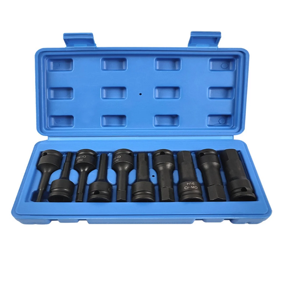 3,5-Zoll-Laufwerk Master Impact Hex-Bit-Set, Hex-Treiber, 2,5-Zoll-Laufwerk Sechskant-Bit-Sockel-Set,Standard metrische Größen, 10 stücke