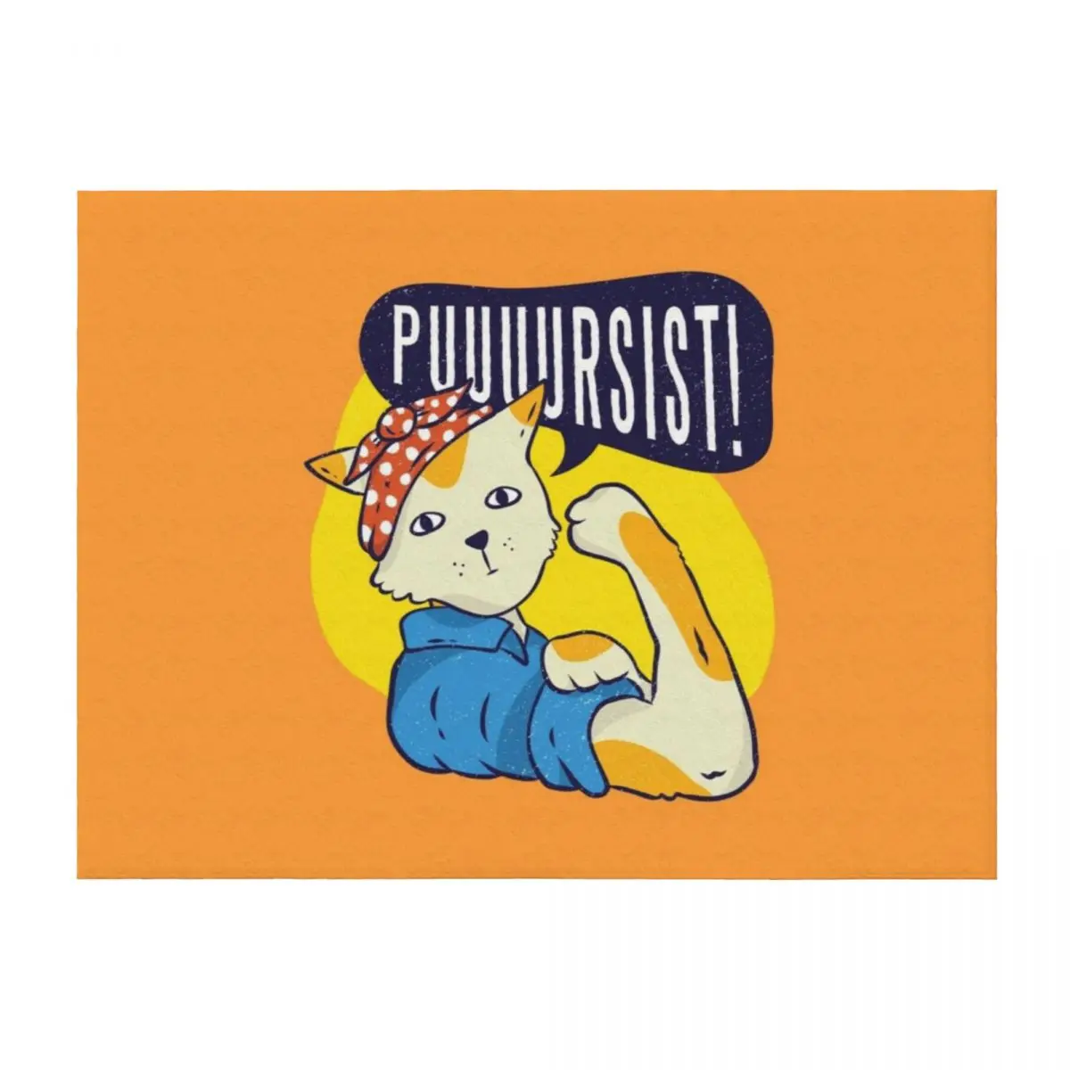 

Pin-up cat Throw Blanket Blankets For Bed Luxury St funny gift Thins Blankets