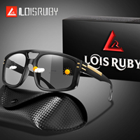 Casual Photochromic Sunglasses With Case for Men and Women Outdoor Sports Cycling Fishing Driving Golf Beach Square Goggles