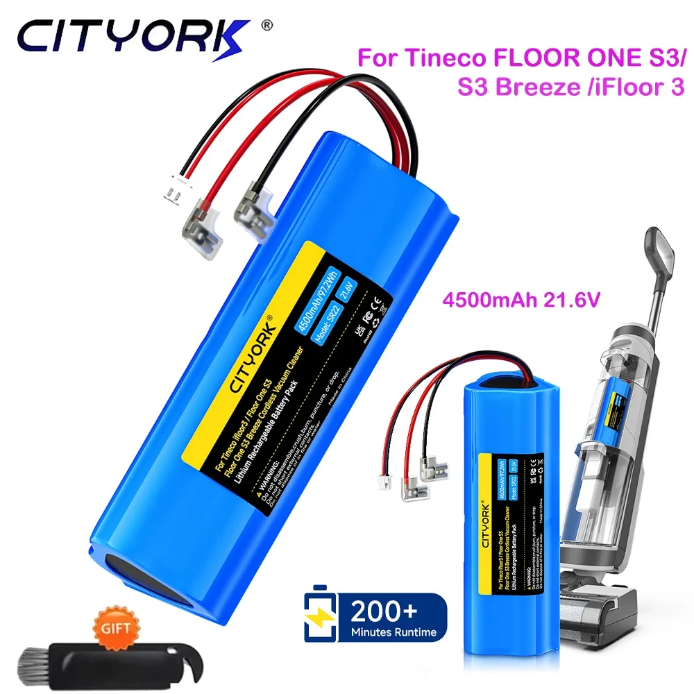 Replacement Battery for Tineco FLOOR ONE S3 Tineco iFloor 3 Breeze S3 Vacuum Cleaner Battery FW25M-01 FW25W-01 HF10E-01 S3-01