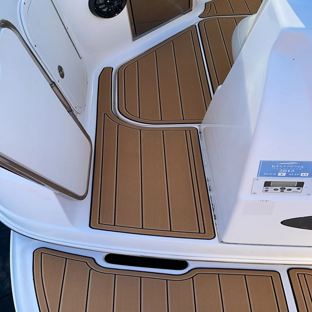 

2005 Chaparral Signature 290 Платформа для плавания Кокпита Лодка из тикового дерева Напольный коврик из ЭВА Самоклеящийся коврик в стиле SeaDek hvghdrre