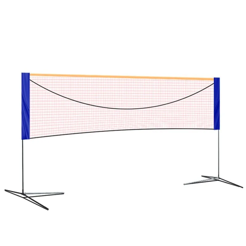 Badminton net frame, portable, foldable, mobile simple, indoor and home standard barrier post, outdoor court rack