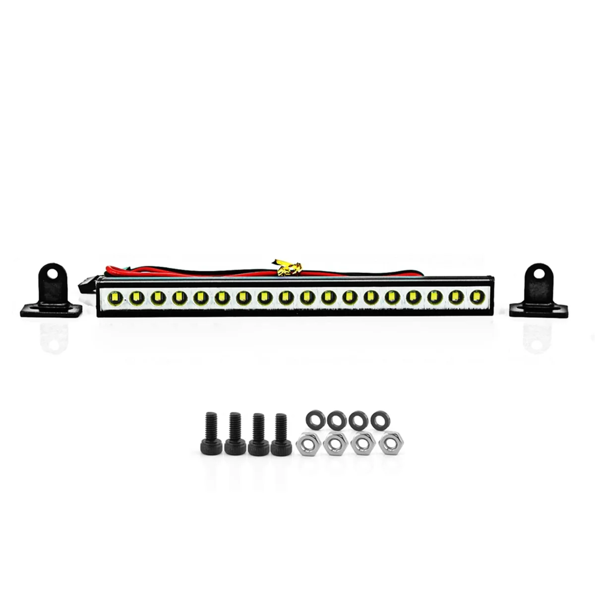 Rc Car Roof Lamp 9/18/25 LED Light Bar for 1/10 Rc Crawler Trx4 Axial Scx10 90046 Scx24 Wrangler D90 Rubicon Body, 110mm