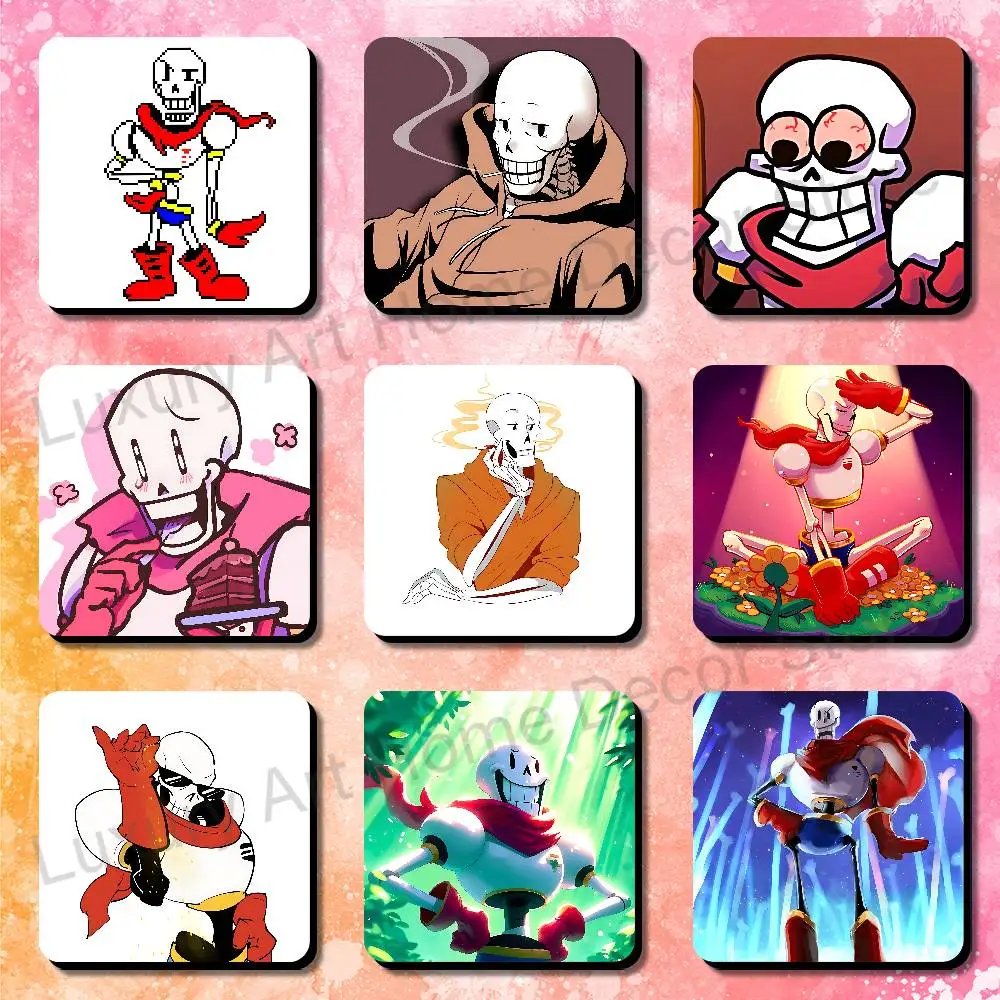 U-Undertale P-Papyrus Soft Magnetic Refrigerator Magnets Dimensions 75x75mm Personality Decorations Creative Gifts