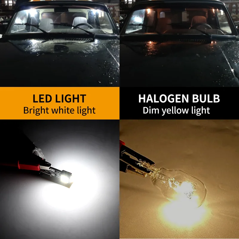 2x T10 194 168 W5W LED Bulb Sidelight No Error For Mercedes Benz W202 W220 W124 W211 W222 X204 W164 W204 W203 W210 Parking Light