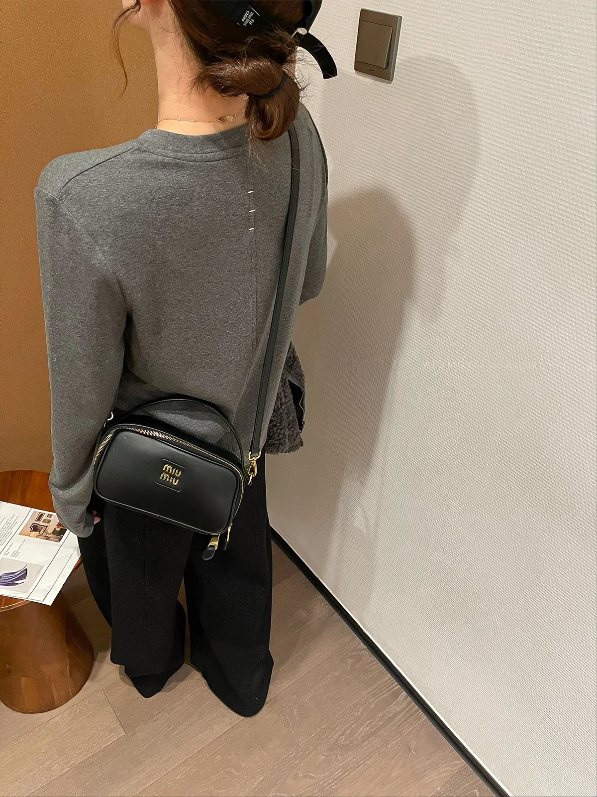 

Love Devil Fi Свободная футболка Long Sve round Ne, женская однотонная повседневная футболка, удобный корейский хлопковый топ