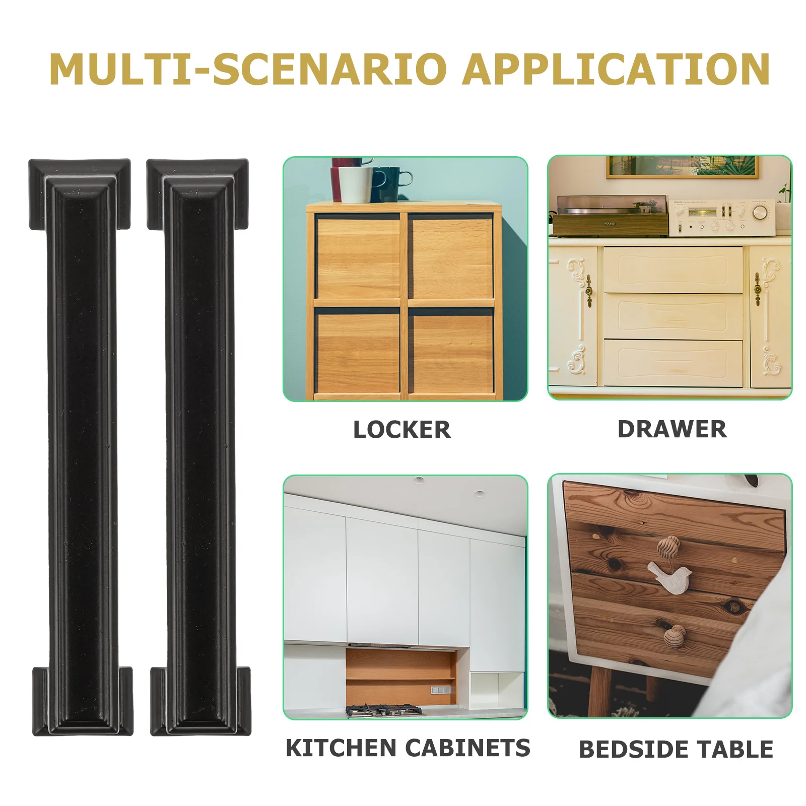 

5Pcs Modern Style Cabinet Drawer Pull Handle Metal Alloy Home Furniture Door Knob Exquisite Design Easy Install