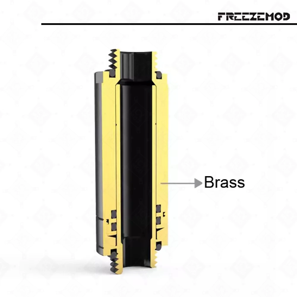 FREEZEMOD Dual Male 41-69mm sambungan ekspansi berpendingin air Fitting ekstensi GSSJT-E3 G1/4 ulir