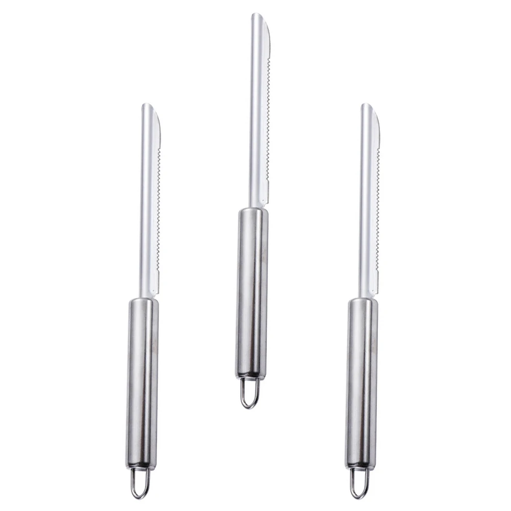 

3pcs Eye Removers Stainless Steel Peelers Kitchen Gadgets Stainless Steel Pineapple Cutters Easy Clean Fruit Veggie