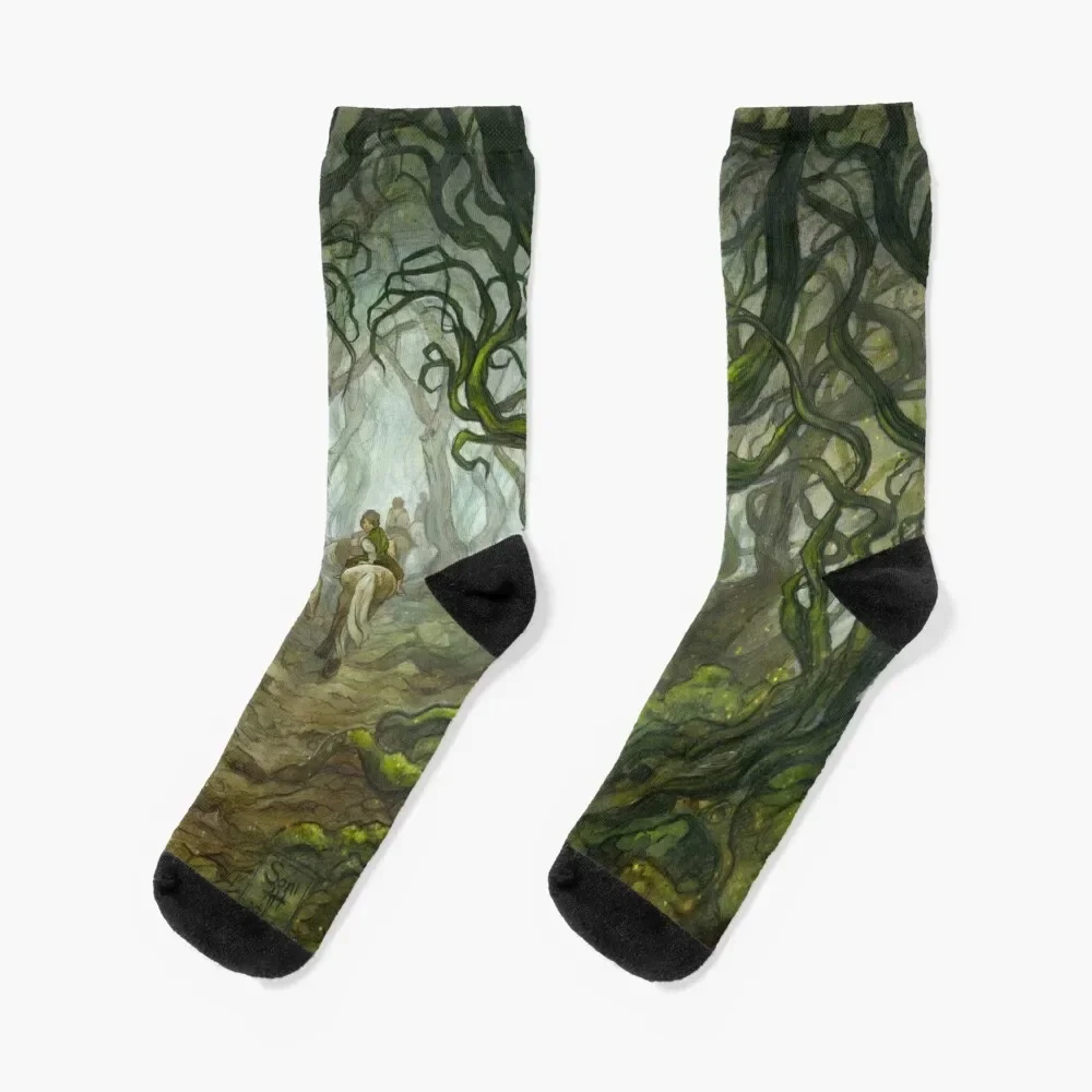 

The Old Forest Socks warm winter Lots moving stockings Socks For Men Women's