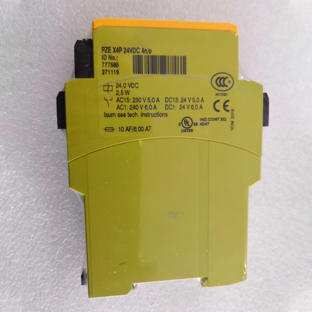 New For Pilz 777585 PZE X4P 24VDC 4n/o Safety Relay Module