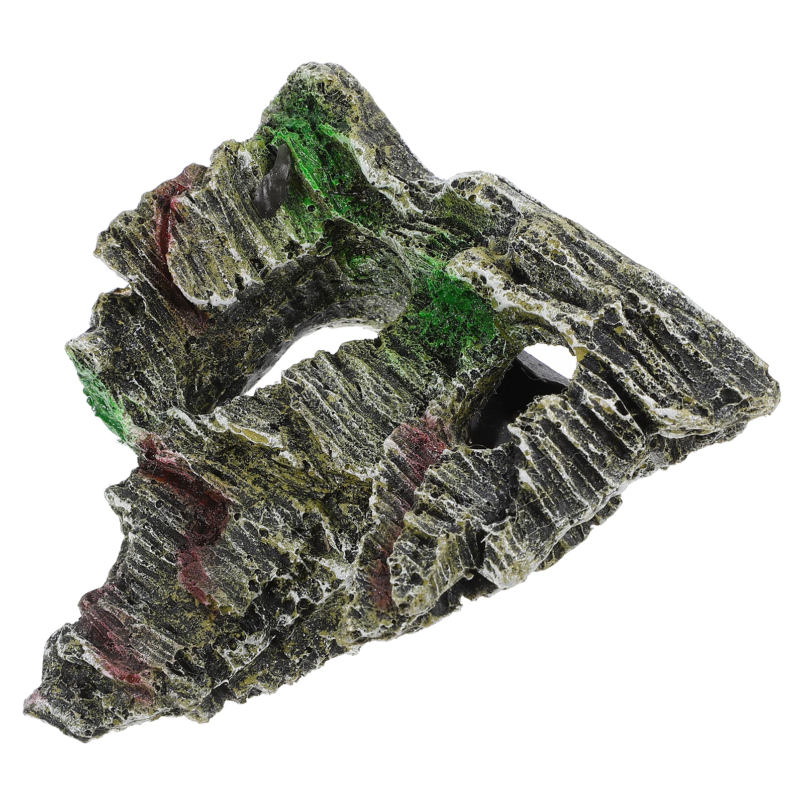 

Mini Artificial Aquarium Decor Resin L scapes Fish Tank Terrarium Hiding Cave Aquatic Stone Pet Supplies Mini