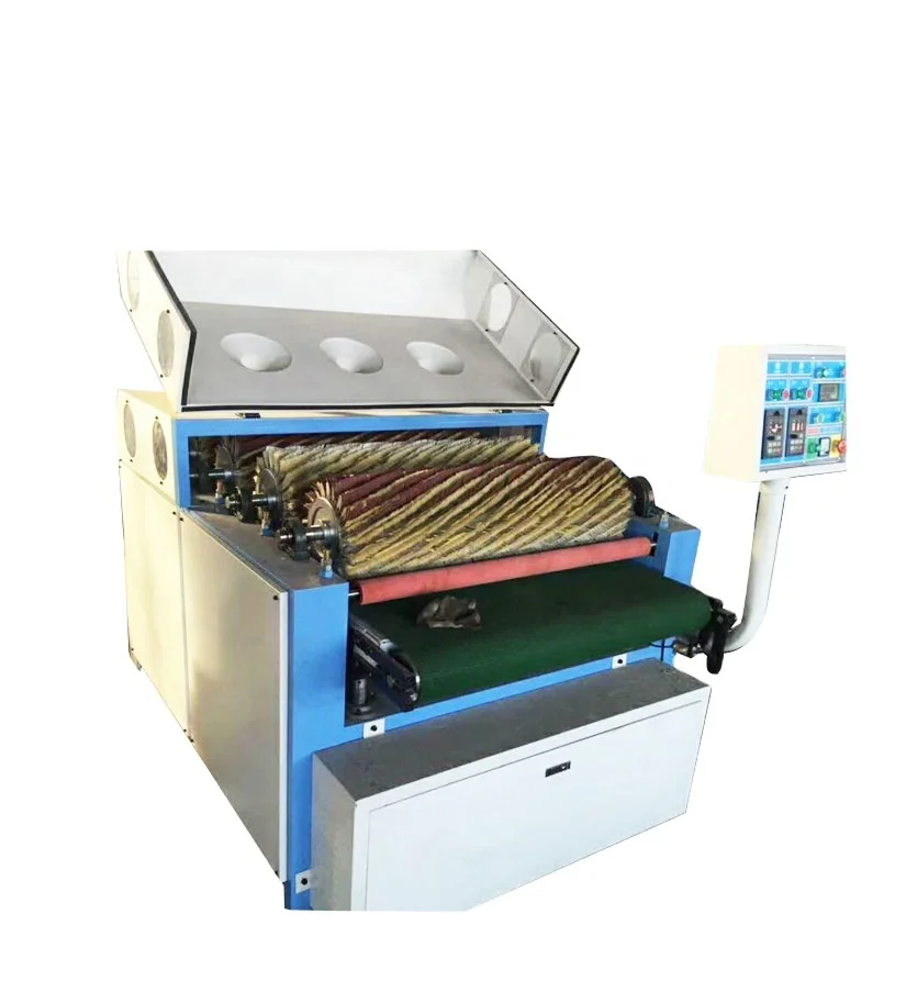 1000mm Width MDF Panel Door Wood Polishing Sander Machine Wood Door Cabinet Wood Brush Sanding Machine with Four Rollers Price