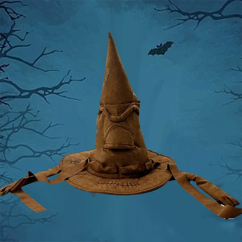 Unisex Women Teenagers Halloween Witch Magic Wizard Hats Shoudler Bag Sorting Hat For Men