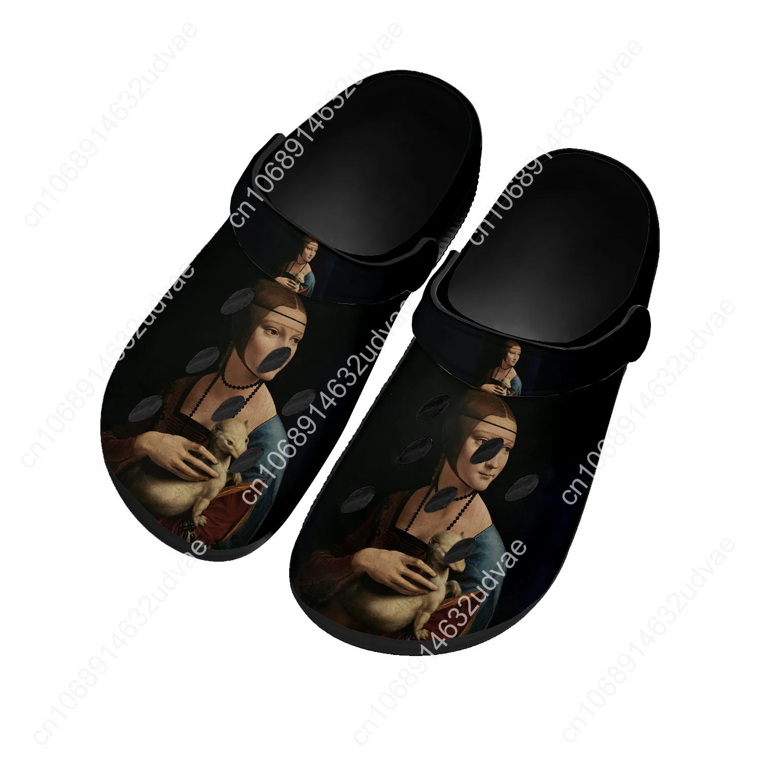 Leonardo Da Vinci Water Shoes Mens Womens High Quality Fashion Home Garden Clogs Customizd Sandals Beach Breathable Hole Slipper