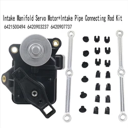 Intake Manifold Servo Motor+Intake Pipe Connecting Rod Kit For Mercedes W203 W204 W221 W164 W251 6421500494 6420903237