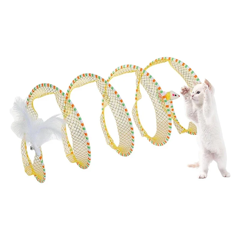 

New Pet Supplies S-shaped Cat Tunnel Toy Fun Cat Foldable Channel Self Hi Cat Toy