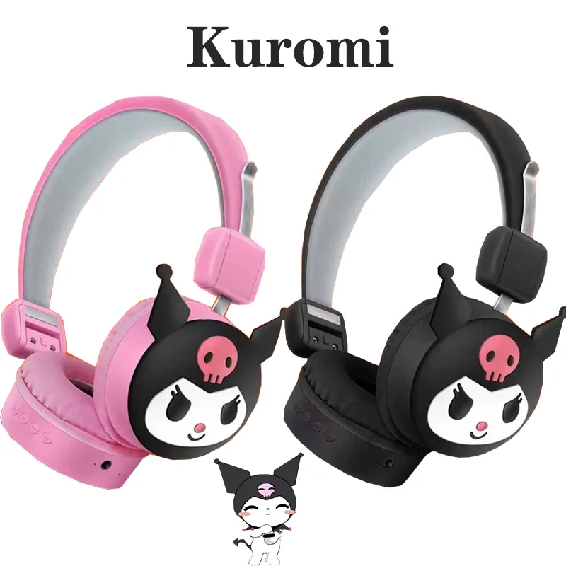 

Hello Kitty Kuromi Earphones Earbuds Sport Headset Noise Cancelling Monitors Wireless Bluetooth Headphones Children New Player