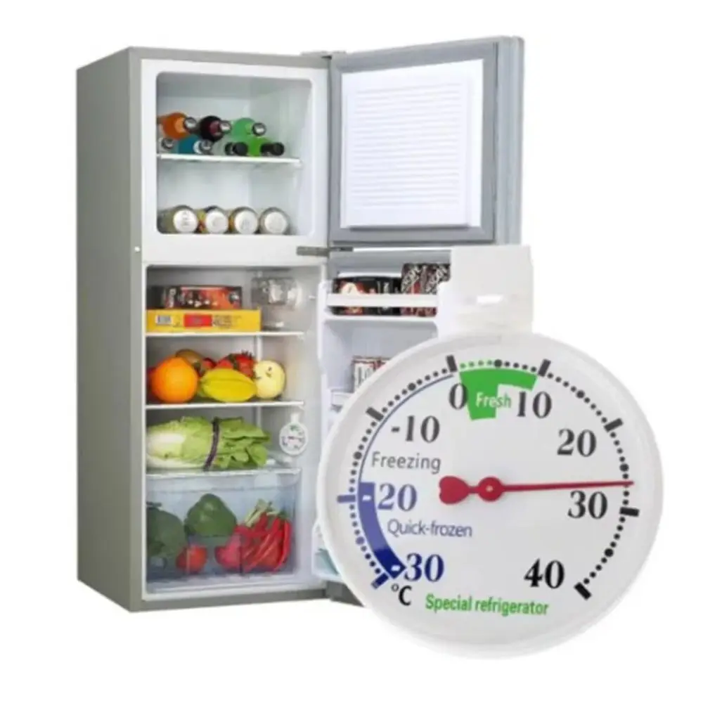 

ABS Refrigerator Thermometer with Suction Cup -30~40 ℃ Refrigerator Freezer Thermometer Fridge Refrigeration Temperature