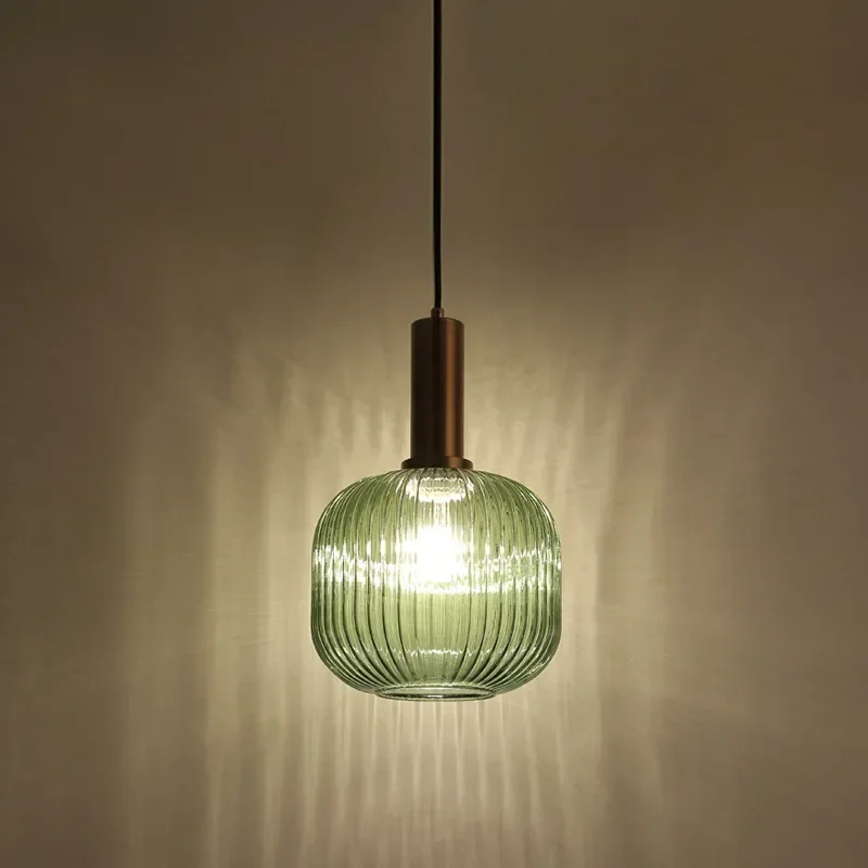 

SANDYHA Stylish Minimalist Glass Chandeliers Pendant Lights for Dining Room Coffee Study Home Decor Bedside Table Lamp