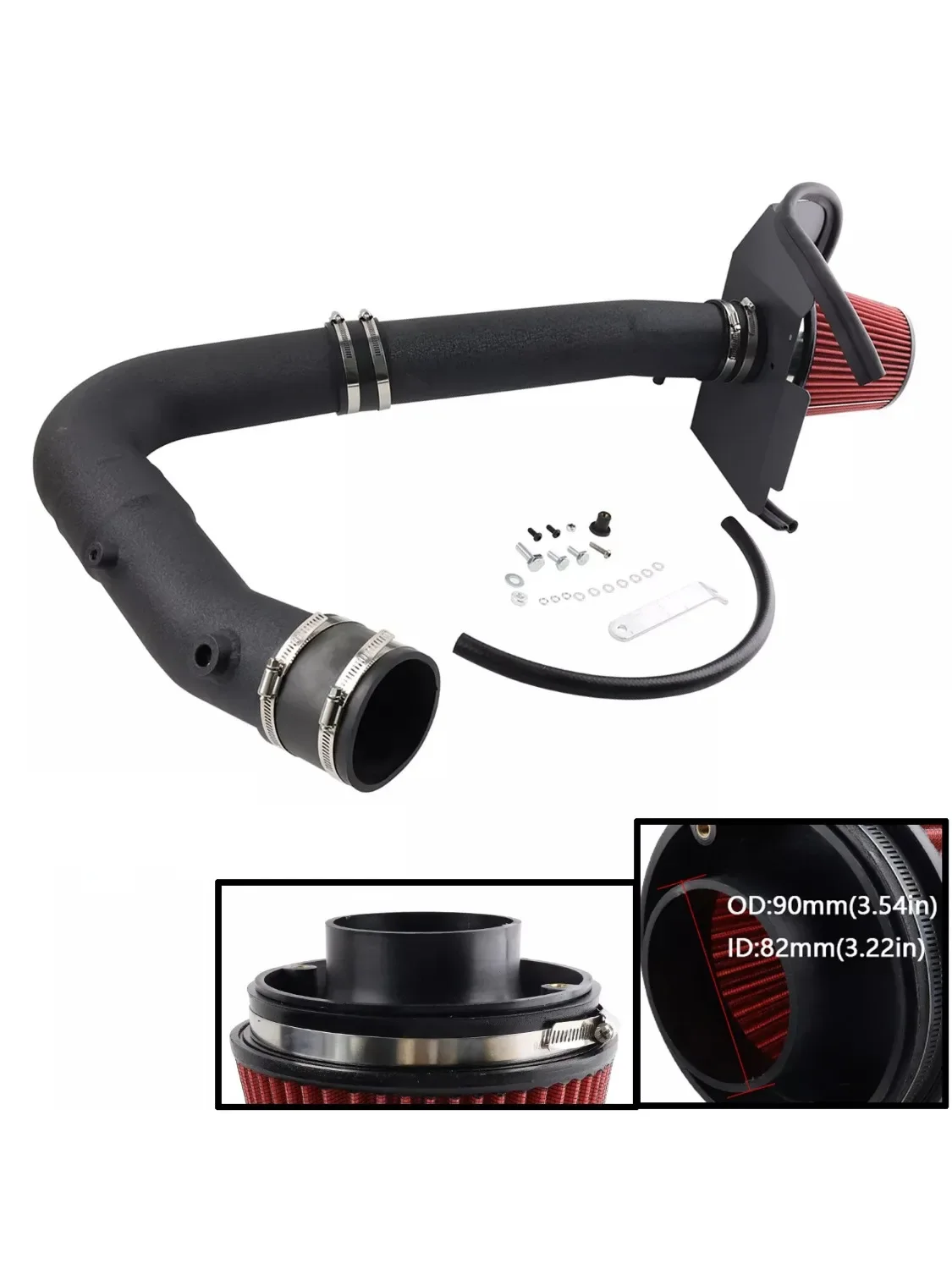 Wysokoprzepływowy układ dolotowy zimnego powietrza z zestawem filtrów do Dodge Charger/Challenger i Chrysler 300 3.6 V6 z lat 2011-2023 — 2