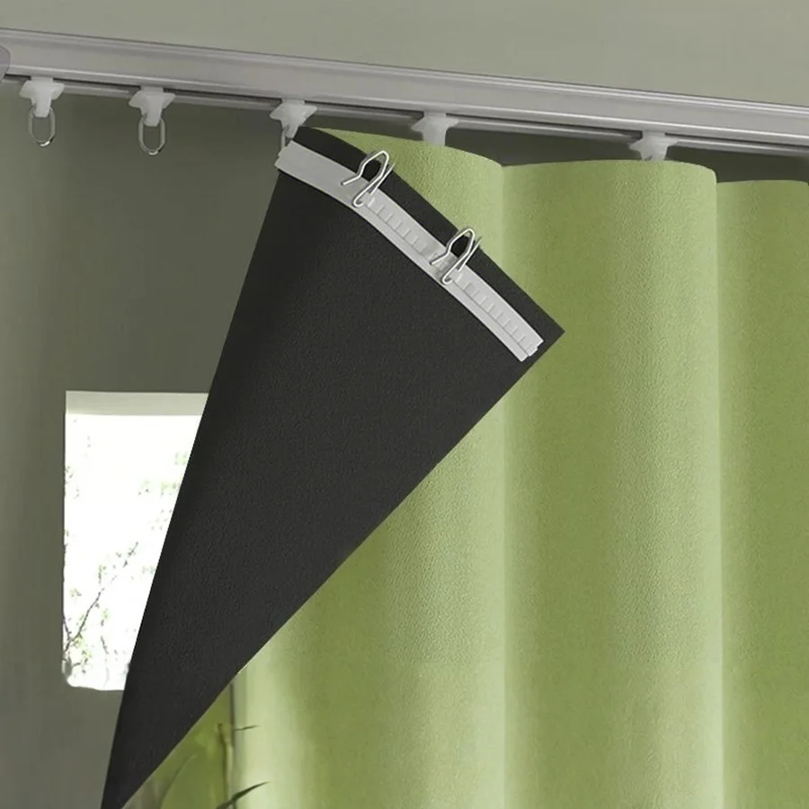 30m/100m White Curtain Accessories Cloth Belt 2.5cm Curtains Eyelets Tape Rings Grommet Top Punching Hook Curtain Pleated Tape