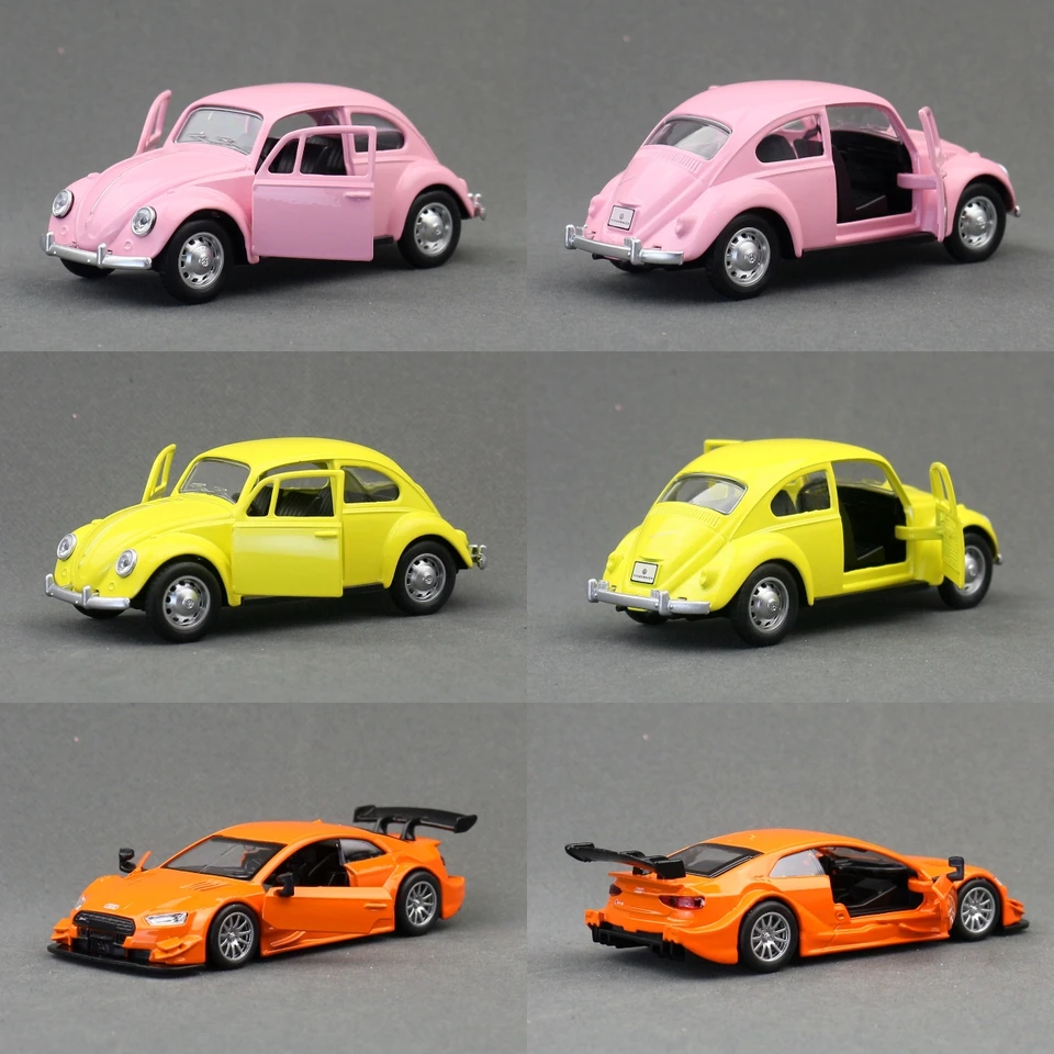 MSZ 1/43 Audi RS7 R8 RS5 Q7 Volkswagen T1 Bus Beetle Toy Car Model