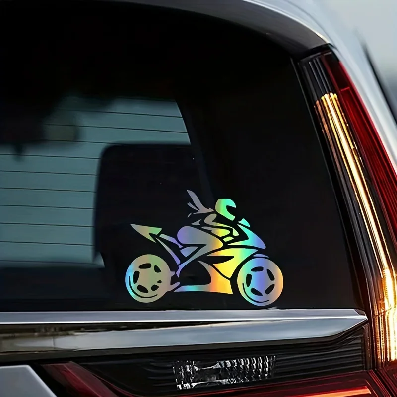 Motorcycle Rider Waterproof Vinyl Stickers Decals For Car Window Bumper Motorcycle Tank Fairing Helmet DIY Exterior Decor
