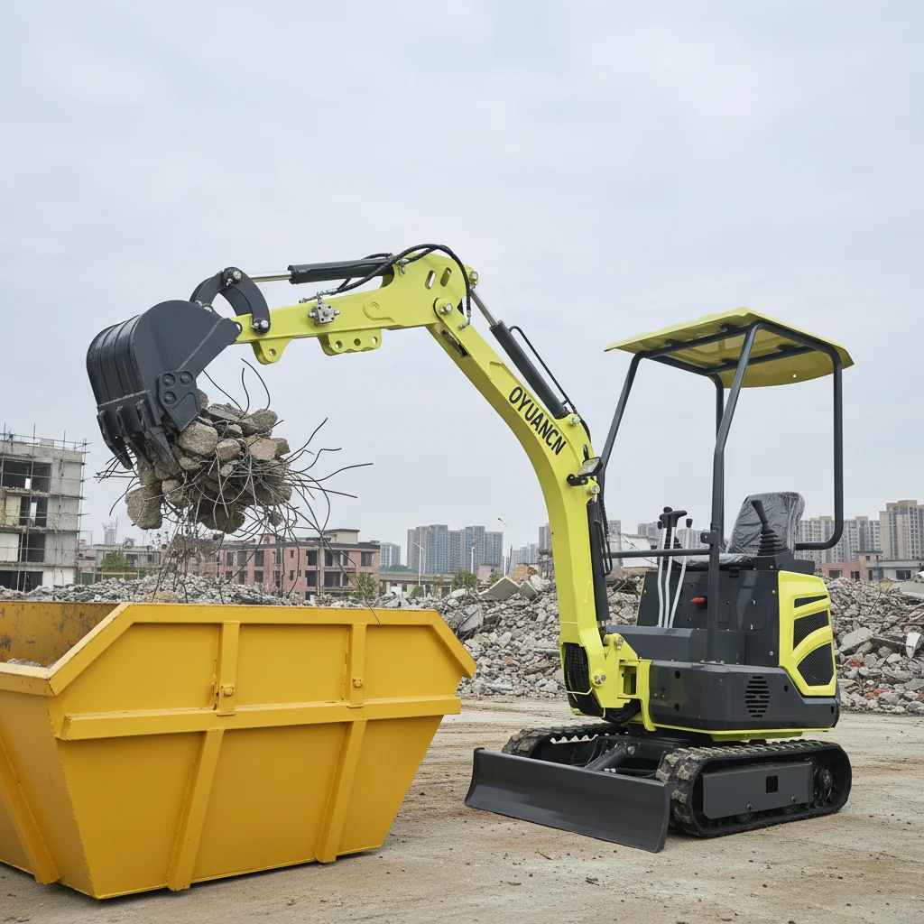 

Customized High Efficiency Mini Excavator Small Crawler Digger with Customized Attachments