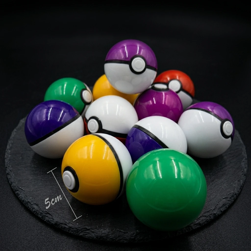 Cápsula de Pokebola de 50 mm de Bandai Pokemon, Juguete Gashapon, Caja Ciega con Carcasa Vacía para Máquina Expendedora, Regalo para Fiestas, 10 Unidades